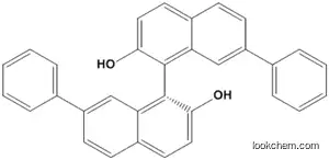 Molecular Structure of 399023-91-7 ([1,1'-Binaphthalene]-2,2'-diol, 7,7'-diphenyl-, (1R)-)